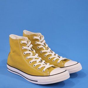 Converse CTAS High Top Classic Raffia Gold Unisex Sneakers A02348C NWT